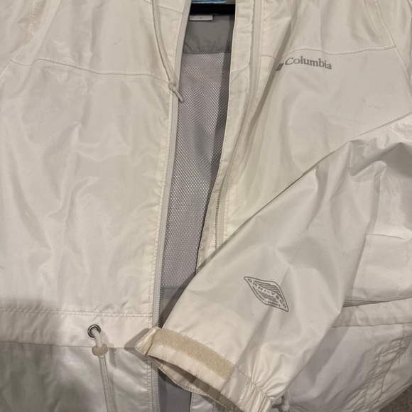 Columbia Waterproof Rain Jacket in White (Size Medium) - Picture 4 of 4